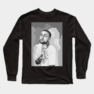 Rapper Black And White Long Sleeve T-Shirt